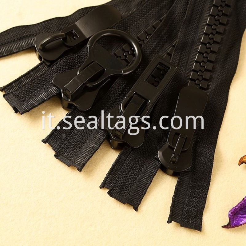 Black Specialty Zippers